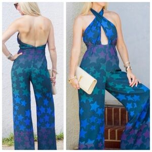 Mara Hoffman Star Blast Cross Jumpsuit, Midnight Navy (Blue) sz. 4